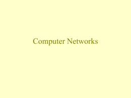 Computer Networks - Lynchburg College