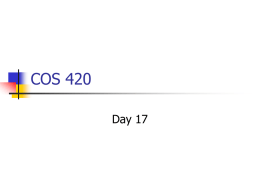 COS 420 day 17