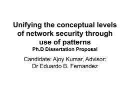 Unifying the conceptual levels of network security through use