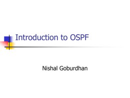 OSPF Introduction
