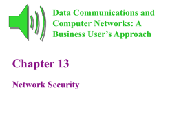 Data Communications and Computer Networks Chapter 13