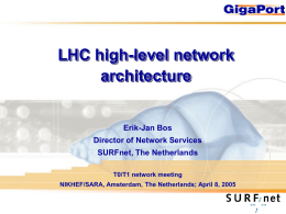 LHC high-level network architecture - Indico
