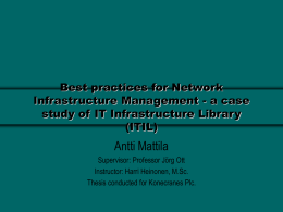 IT Infrastructure Change Management