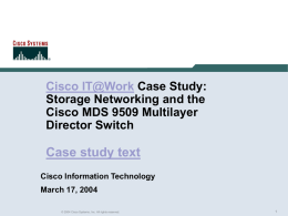 Cisco IT Case Study