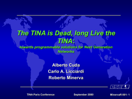 The TINA is dead, long live the TINA: towards - Tina-C