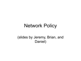 Network Policy - Andrew.cmu.edu
