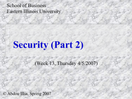 Security 2 - Eastern Illinois University