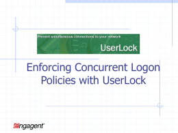 UserLock Overview