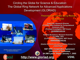 Circling the Globe for Science & Education