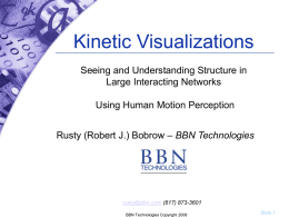 Kinetic Visualizations