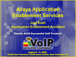 Avaya Application Enablement Services