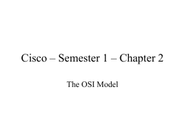 Cicso – Semester 1 – Chapter 2