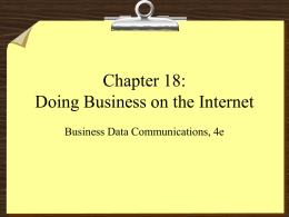 Doing Business on the Internet