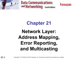 Network Layer: Address Mapping