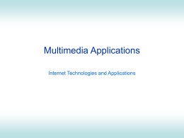 Multimedia-Applications - School of ICT, SIIT, Thammasat
