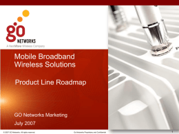 GO Networks-Mobile Broadband Wireless