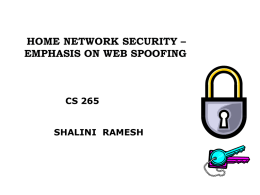 home network security emphasis on web spoofing