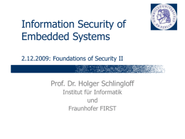 Security - Institut für Informatik