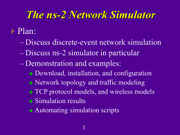 ns-2 Network Simulator