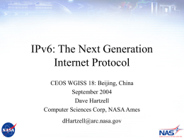 IPv6 - wgiss