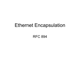 Ethernet Encapsulation