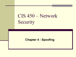 Chapter 4 - Spoofing