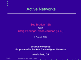 Active Networking