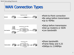 WAN Connection Types