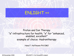 Enlight++ proton therapy