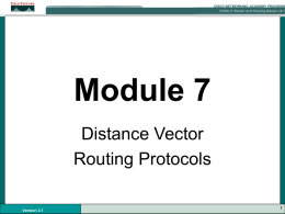 CCNA2 3.1-07 Distance Vector Routing Protocols