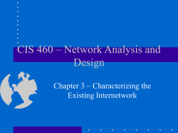 Characterizing the Existing Internetwork
