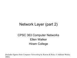 The Network Layer - Computer Science
