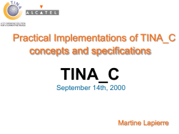 Practical Implementation of TINA