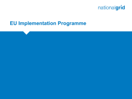 EU Implementation Programme Engagement to date