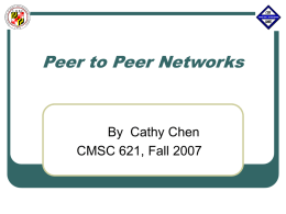 Xiu Chen - PeerToPeerNetworks_CathyChen