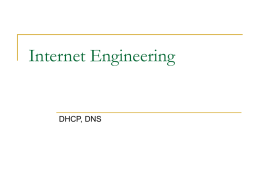 DHCP, DNS