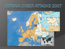 Estonia cyber attacks 2007