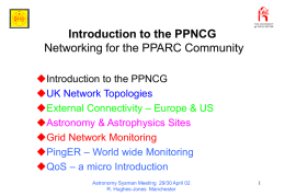 Introduction to the PPNCG - University of Manchester