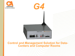G4 Control and Management Solution for Data