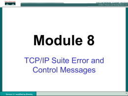 CCNA2 3.1-08 TCPIP Suite Error and Control Messages