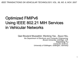 by using IEEE 802.21 MIH