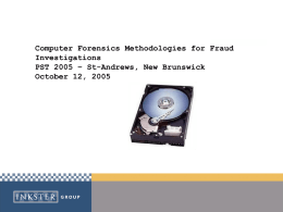 Computer Forensics Methodologies for Fraud Investigations