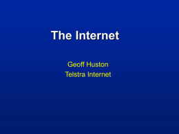 Internets - Geoff Huston