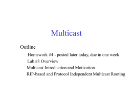 Multicast - cs.wisc.edu