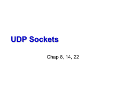 UDP Sockets
