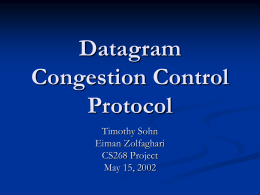 Datagram Congestion Control Protocol