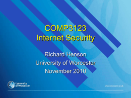 Internal Network - University Of Worcester