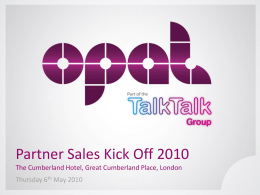 Corporate Overview - TalkTalk Business