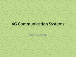4G Communication Systems