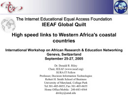PPT - Internet Educational Equal Access Foundation